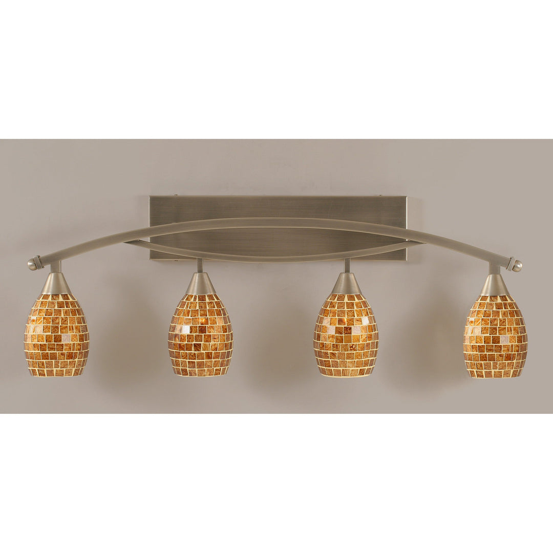Toltec Bow 174-bn-409 Bath Vanity Light 36 in. wide - Brushed Nickel