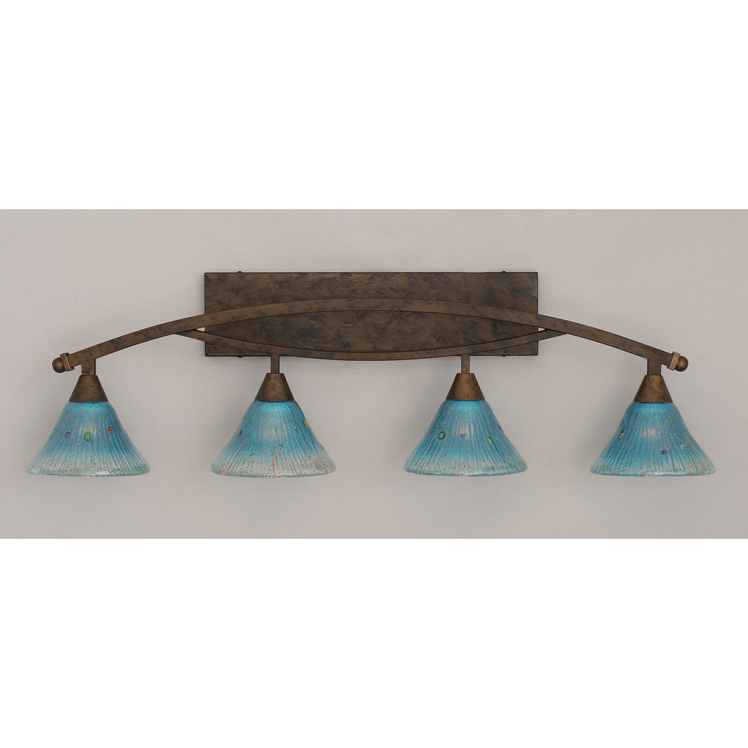 Toltec Bow 174-brz-458 Bath Vanity Light 40 in. wide - Bronze