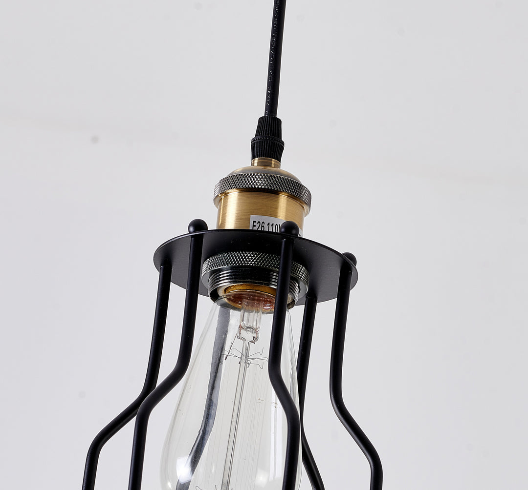 Bethel International Pendant DU08P Pendant Light - Black
