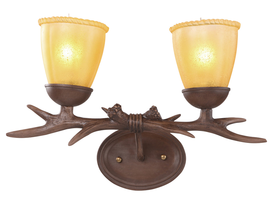 Bethel International Sconce IL27 Bath Vanity Light 19 in. wide - Bronze / Dark
