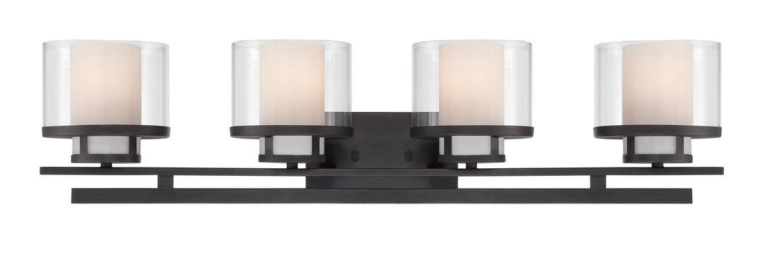 Designers Fountain Fusion 86104-BBR Bath Vanity Light 34 in. wide - Biscayne Bronze