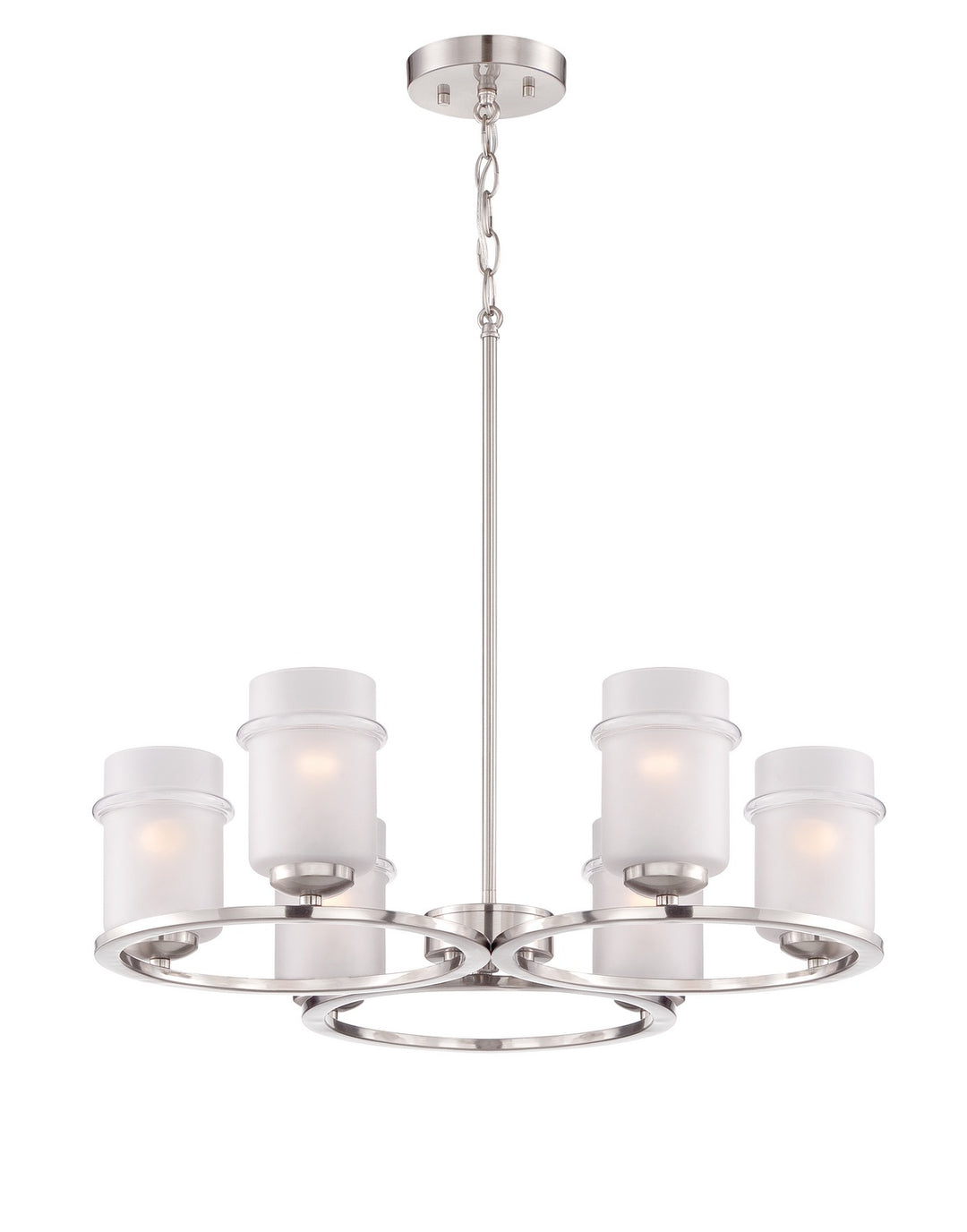 Designers Fountain Omega 86686-SP Chandelier Light - Satin Platinum