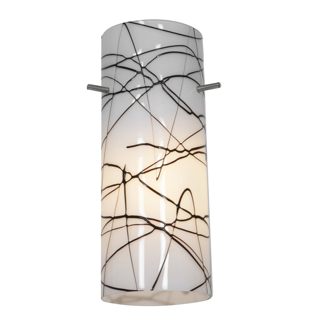 Access Lighting 23130-BLWH  Cylinder Lamp Shade Black/White