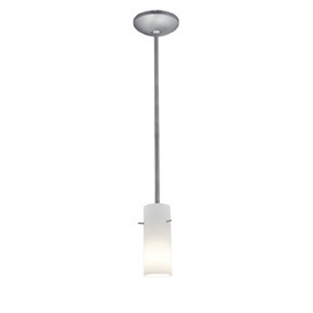 Access Cylinder 28030-1R-BS/OPL Pendant Light - Brushed Steel