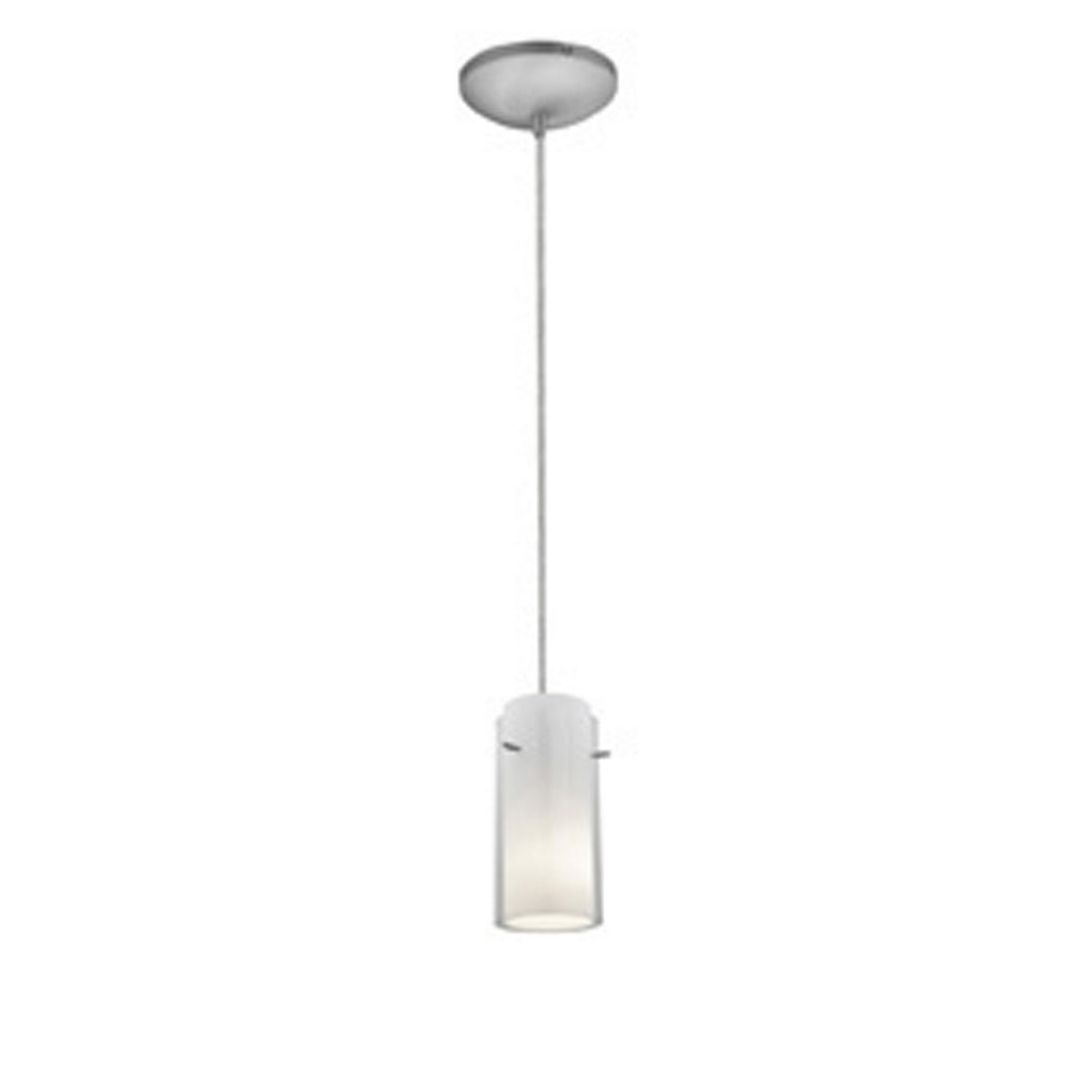 Access Glass'n Glass Cylinder 28033-1C-BS/CLOP Pendant Light - Brushed Steel