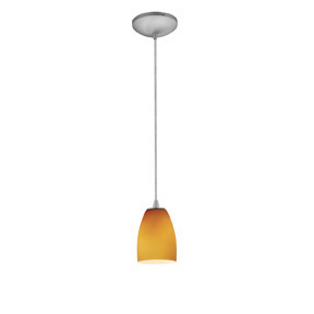 Access Sherry 28069-1C-BS/AMB Pendant Light - Brushed Steel