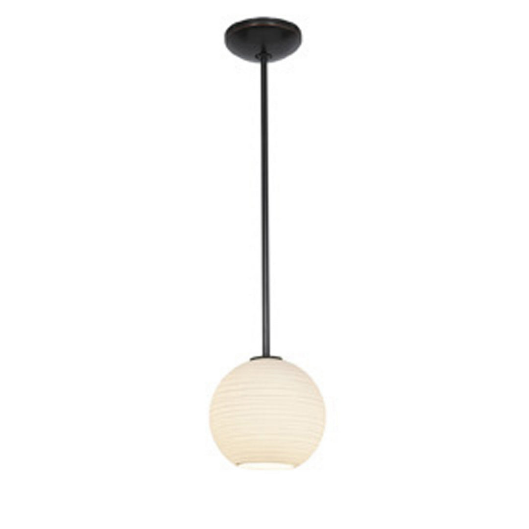 Access Japanese Lantern 28085-1R-ORB/WHTLN Pendant Light - Oil Rubbed Bronze