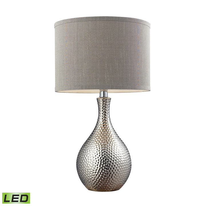 Elk Lighting D124-LED  Hammered Chrome Lamp Chrome