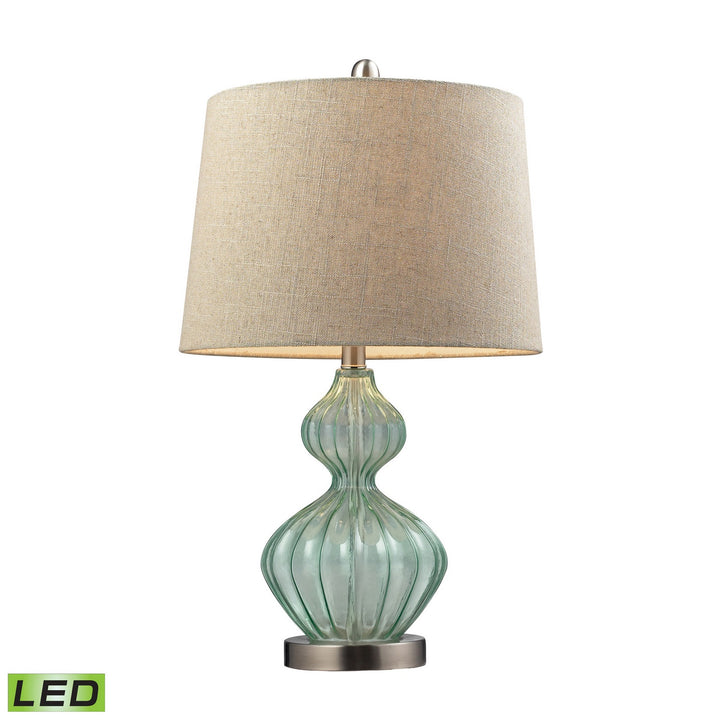 Elk Lighting D141-LED  Smoked Glass Lamp Light Green