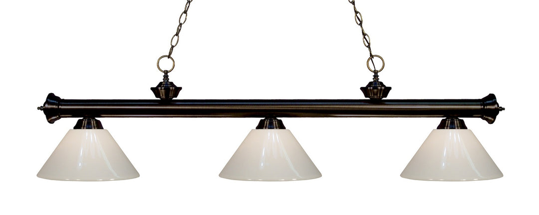 Z-Lite Riviera 200-3BRZ-PWH Pendant Light - Bronze