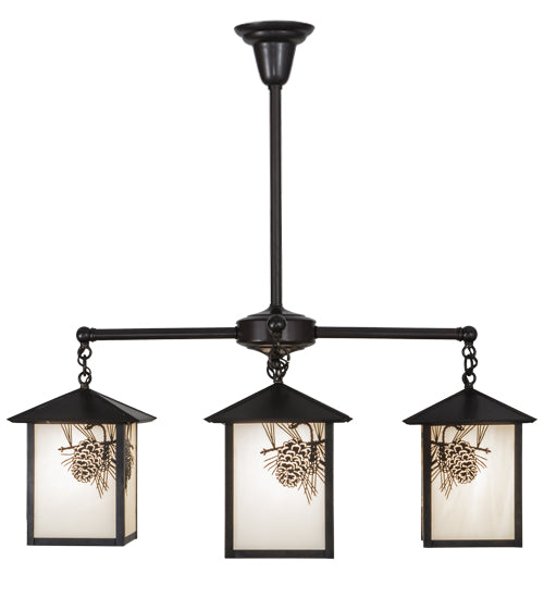 Meyda Tiffany Seneca 60911 Chandelier Light - Craftsman Brown