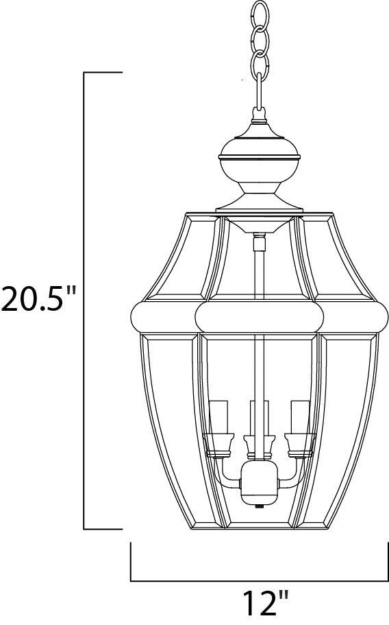 Maxim Lighting 6095CLBK South Park Outdoor Black