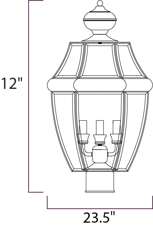 Maxim Lighting 6098CLBU  South Park Outdoor Burnished