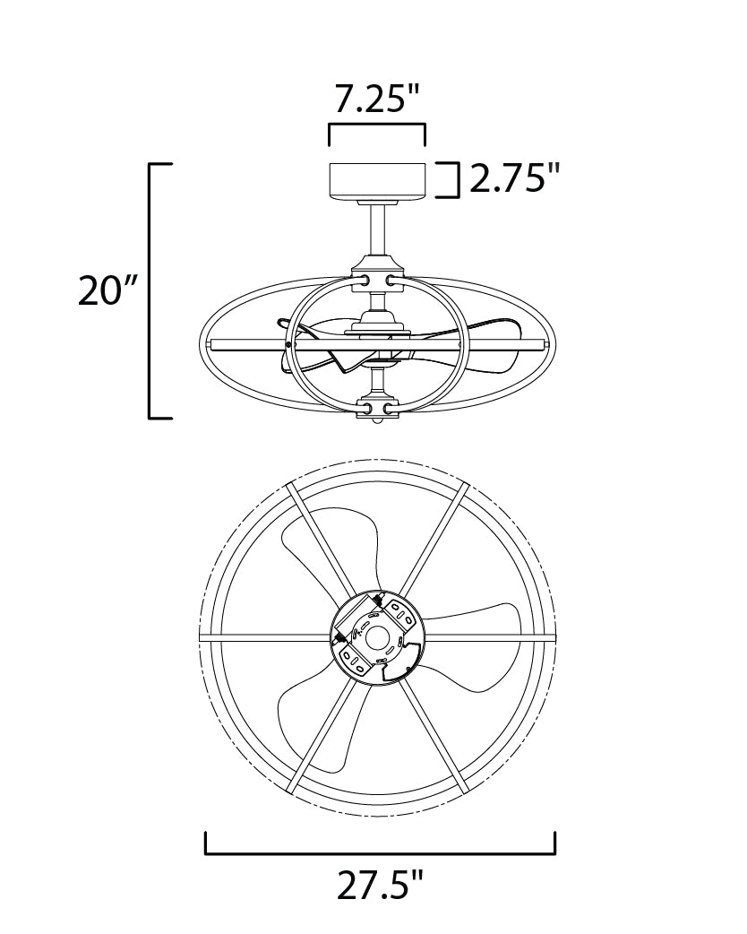 Maxim Corona Fan 61002SN Ceiling Fan - Satin Nickel