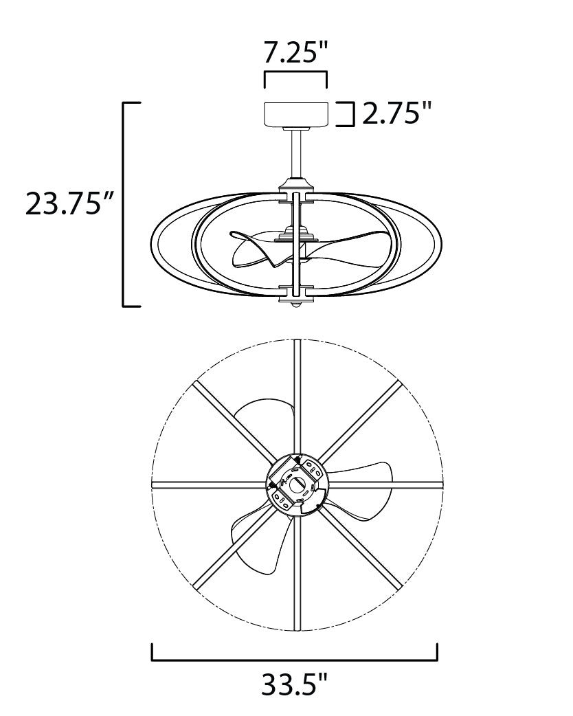 Maxim Solstice 61006SN Ceiling Fan - Satin Nickel