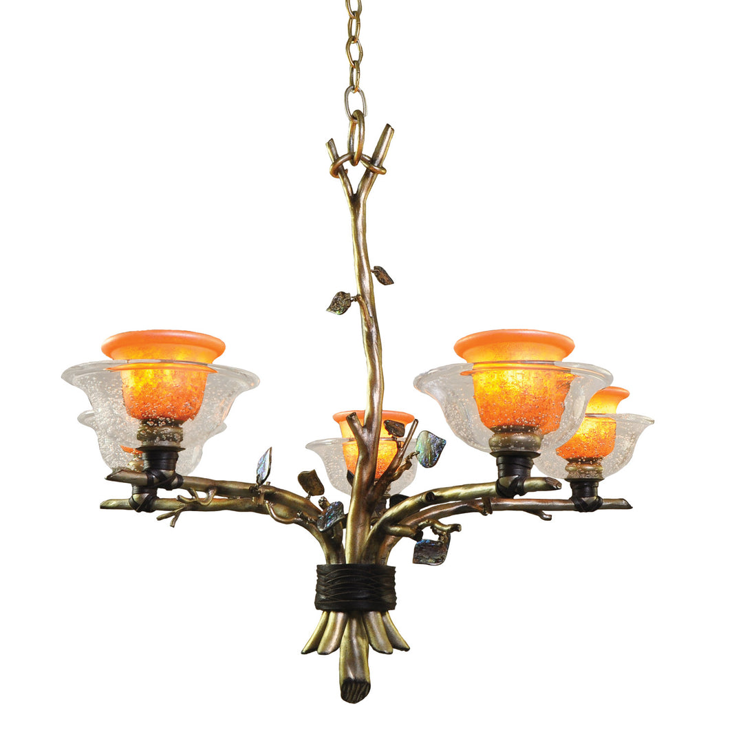 Kalco Cottonwood 2521SV/ART Chandelier Light - Aged Silver
