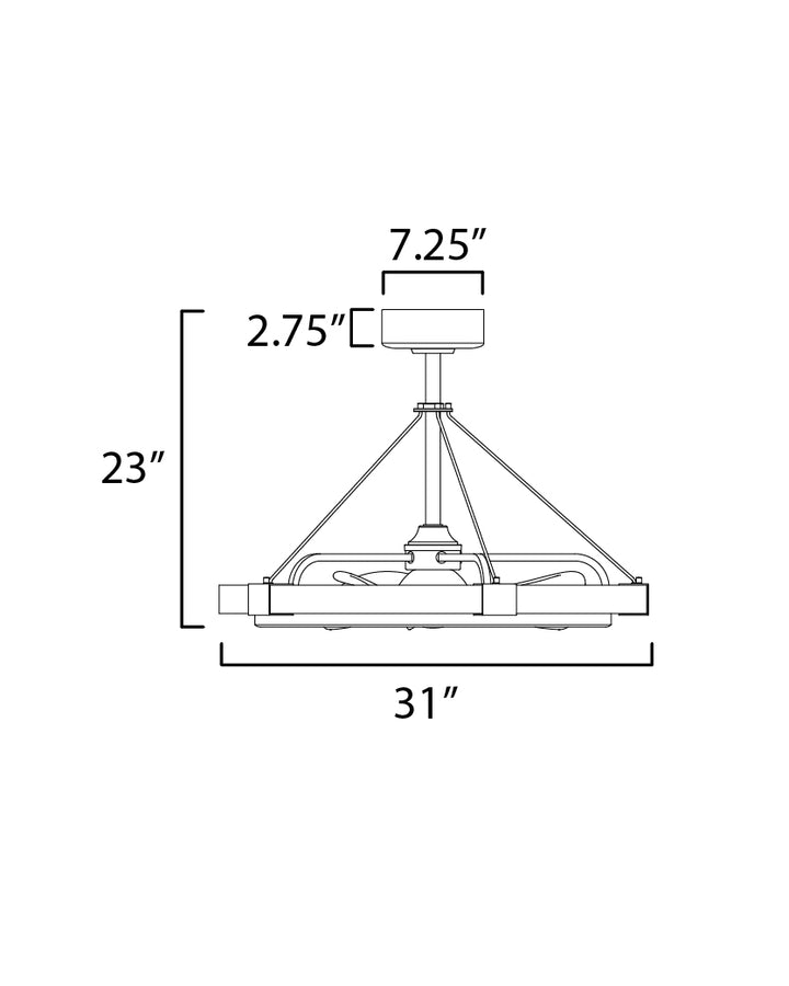 Maxim Timber 61011DWBK Ceiling Fan 22 - Driftwood / Black