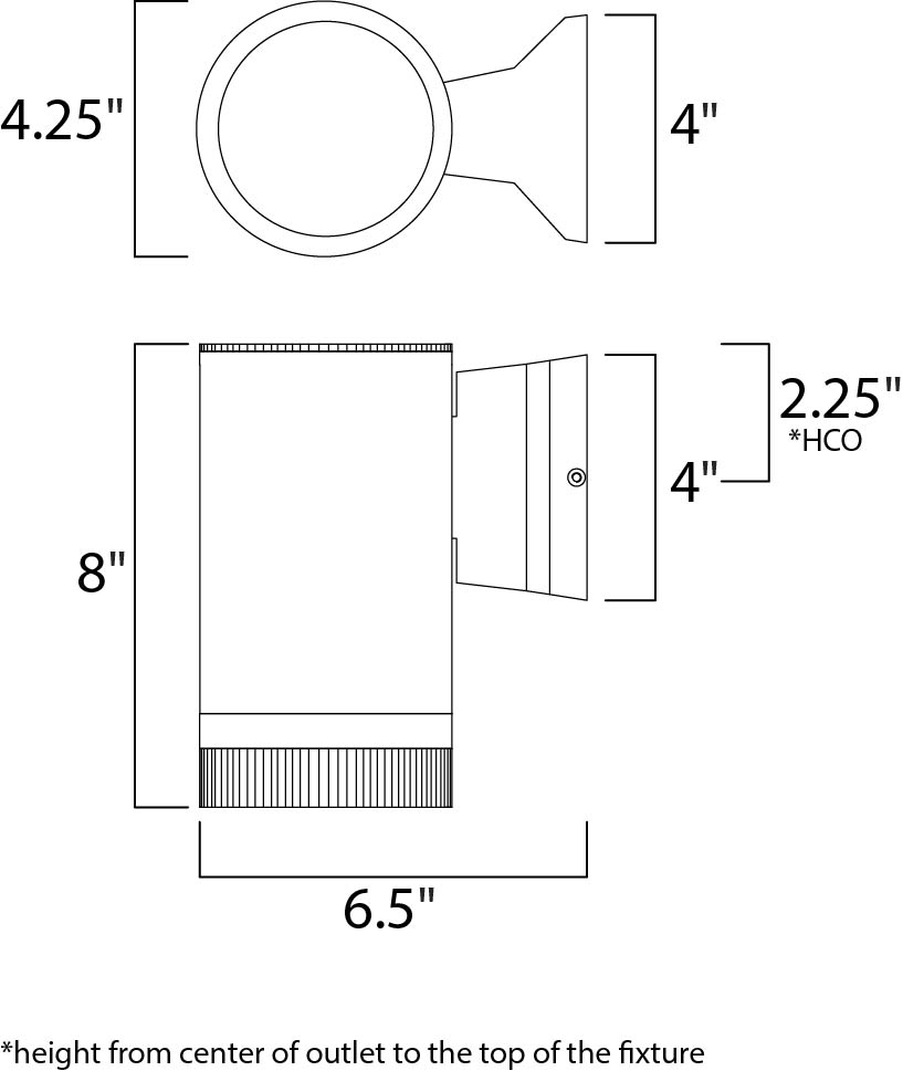 Maxim Lighting 6110AL  Lightray Outdoor Brushed Aluminum