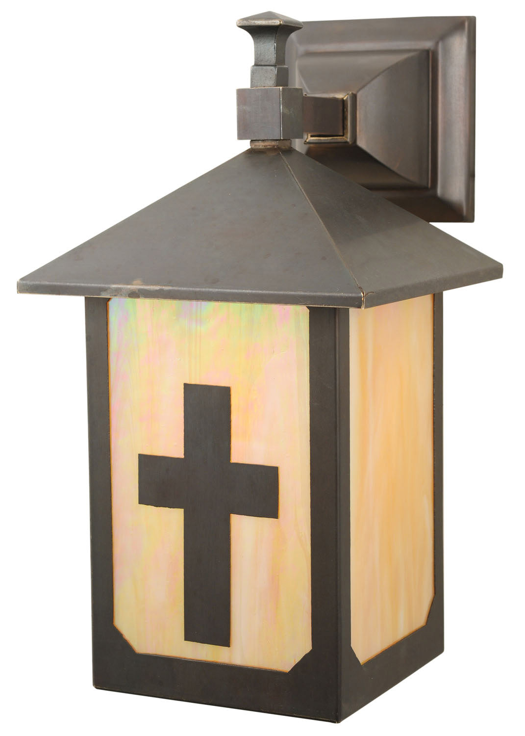 Meyda Tiffany Lighting 112781 Seneca One Light Wall Sconce Outdoor Bronze / Dark