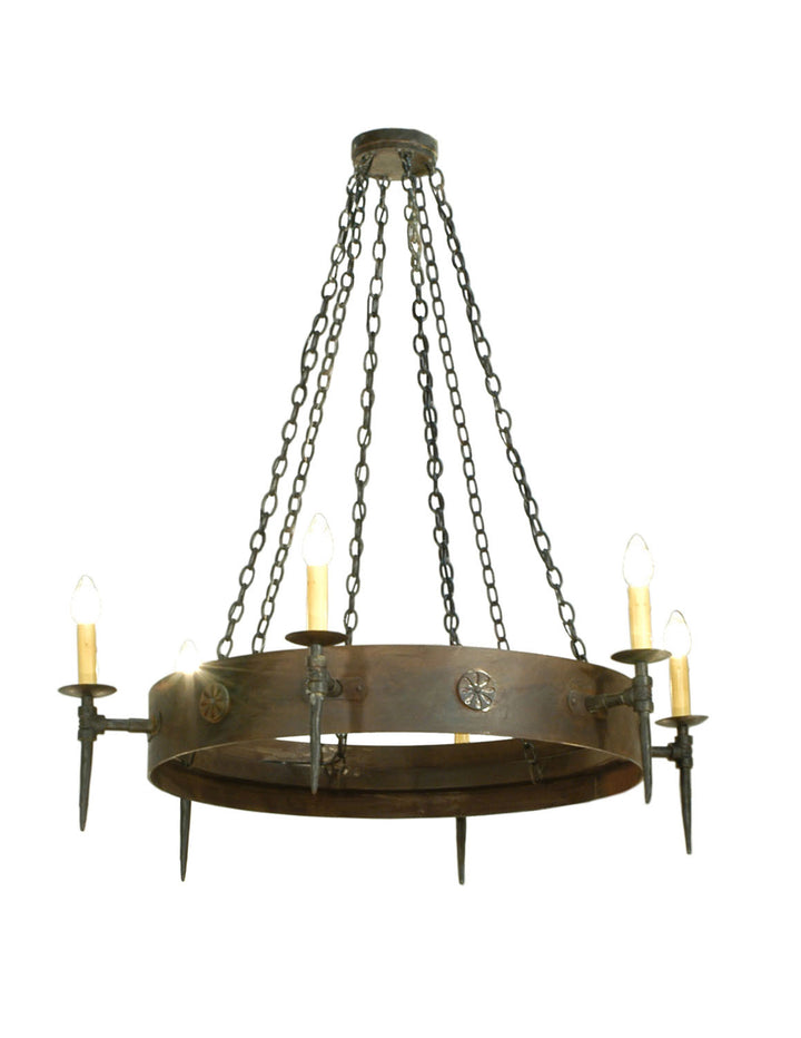 Meyda Tiffany Warwick 112812 Chandelier Light - Dark Roast