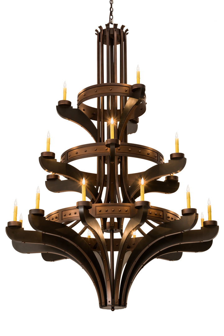 Meyda Tiffany Castilla 115048 Chandelier Light - Mahogany Bronze