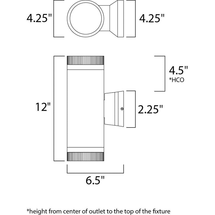 Maxim Lighting 6112AL  Lightray Modern Outdoor Brushed Aluminum