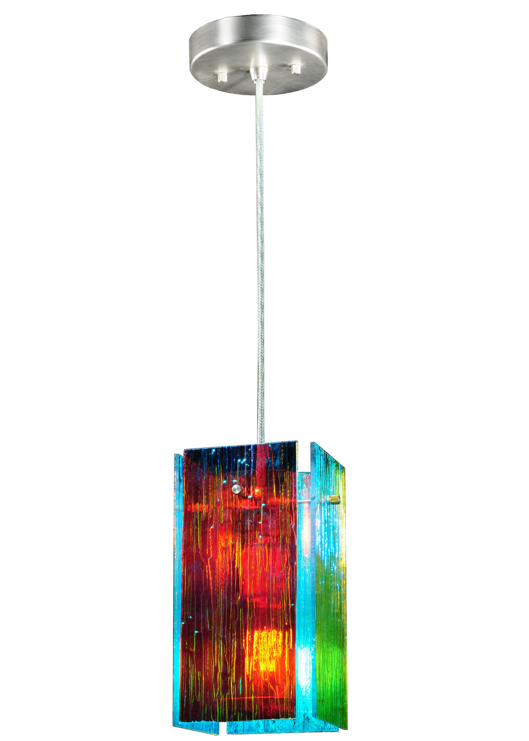 Meyda Tiffany Metro Fusion 122412 Pendant Light - Brushed Nickel