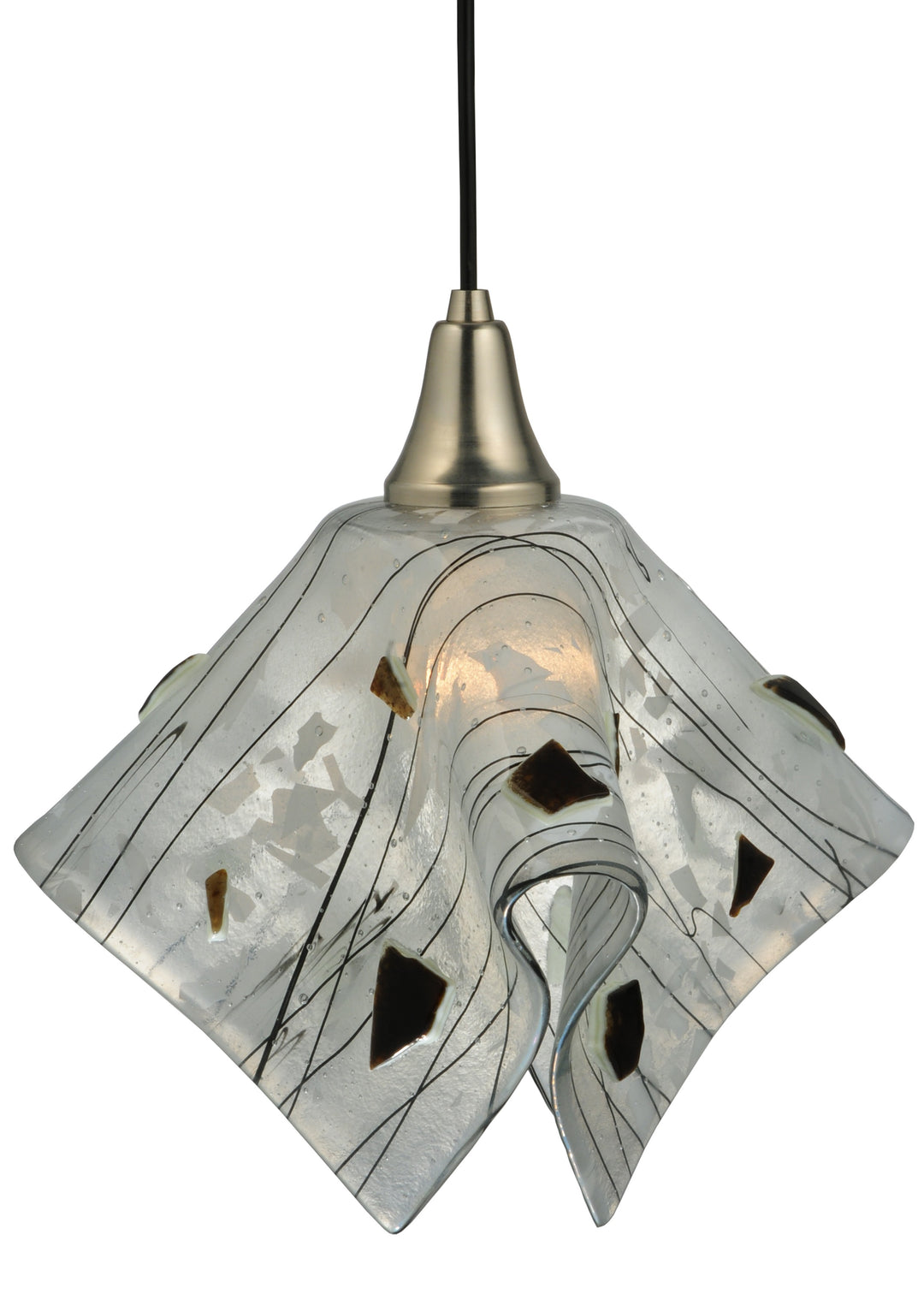 Meyda Tiffany Metro Fusion 122305 Pendant Light - Brushed Nickel