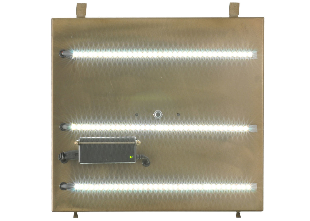 Meyda Tiffany Lighting 122648 Seneca Led Backplate Utility Light Copper/Antique/Verde