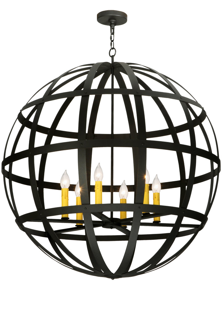 Meyda Tiffany Atlas 122886 Chandelier Light - Wrought Iron