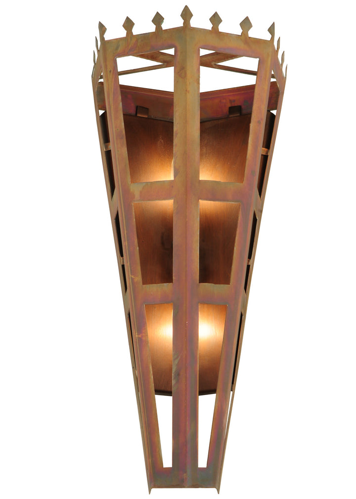 Meyda Tiffany Woolf Octagon 123235 Wall Light - Vintage Copper