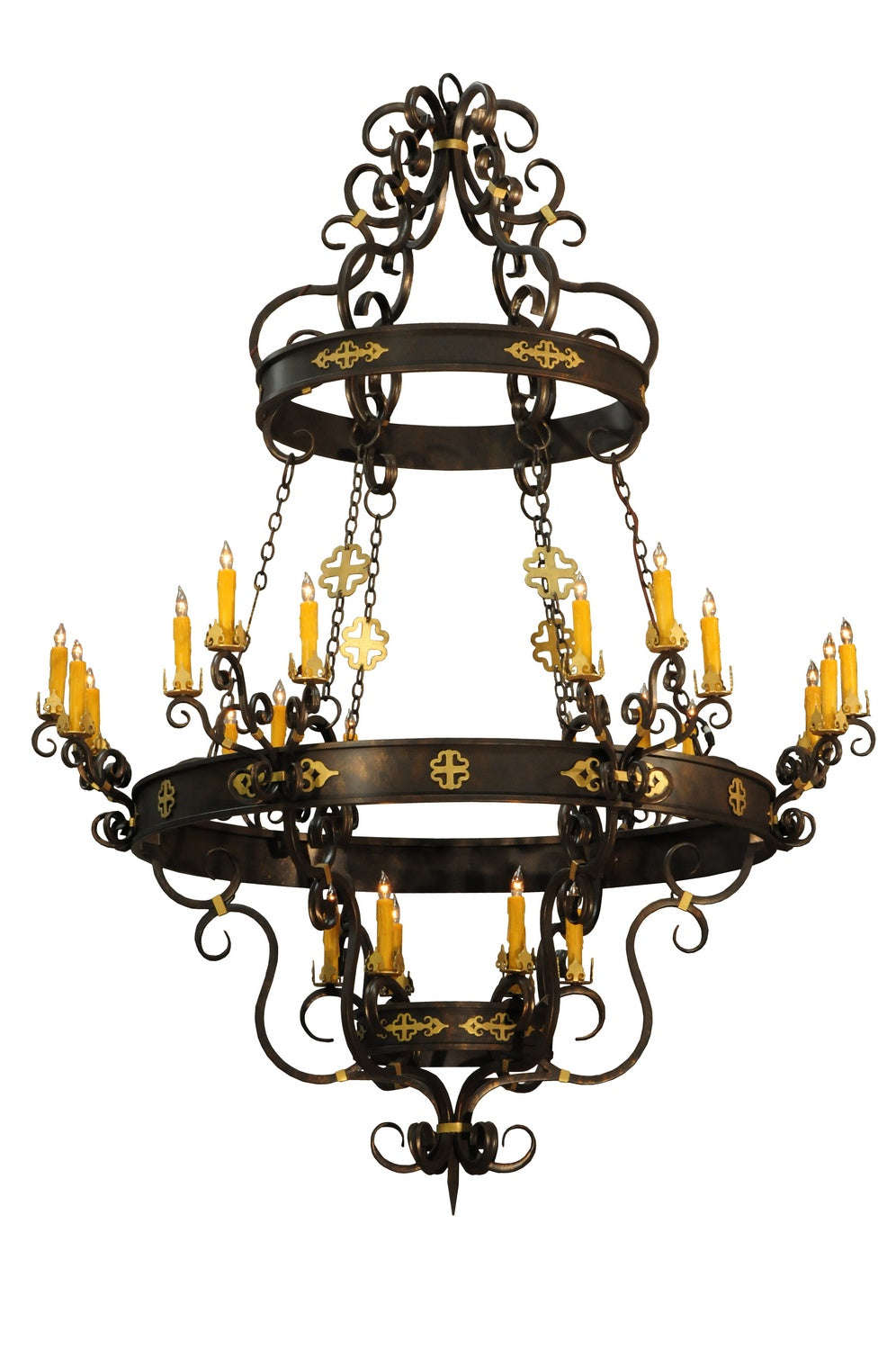 Meyda Tiffany Santino 116669 Chandelier Light - Weathered Bronze