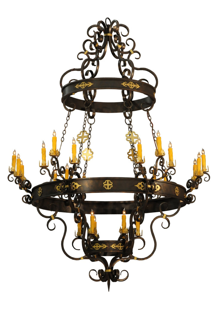 Meyda Tiffany Santino 116669 Chandelier Light - Weathered Bronze