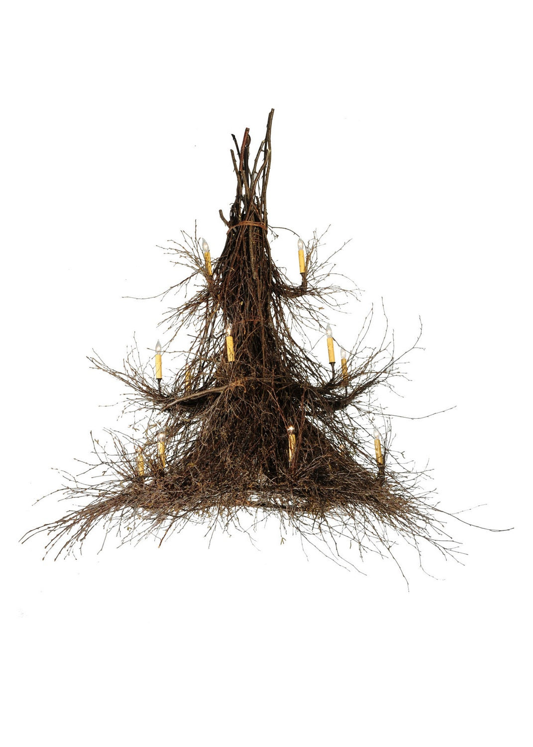 Meyda Tiffany Twigs 117698 Chandelier Light - Mahogany Bronze