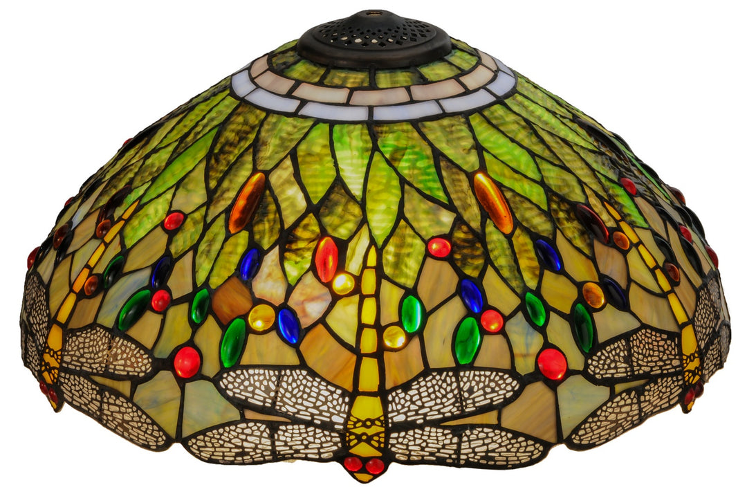 Meyda Tiffany Lighting 118846 Tiffany Hanginghead Dragonfly Shade Lamp Shade Multicolored