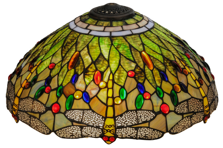 Meyda Tiffany Lighting 118846 Tiffany Hanginghead Dragonfly Shade Lamp Shade Multicolored