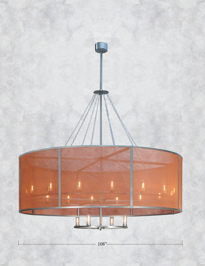 Meyda Tiffany Cilindro 119090 Chandelier Light - Nickel,Copper