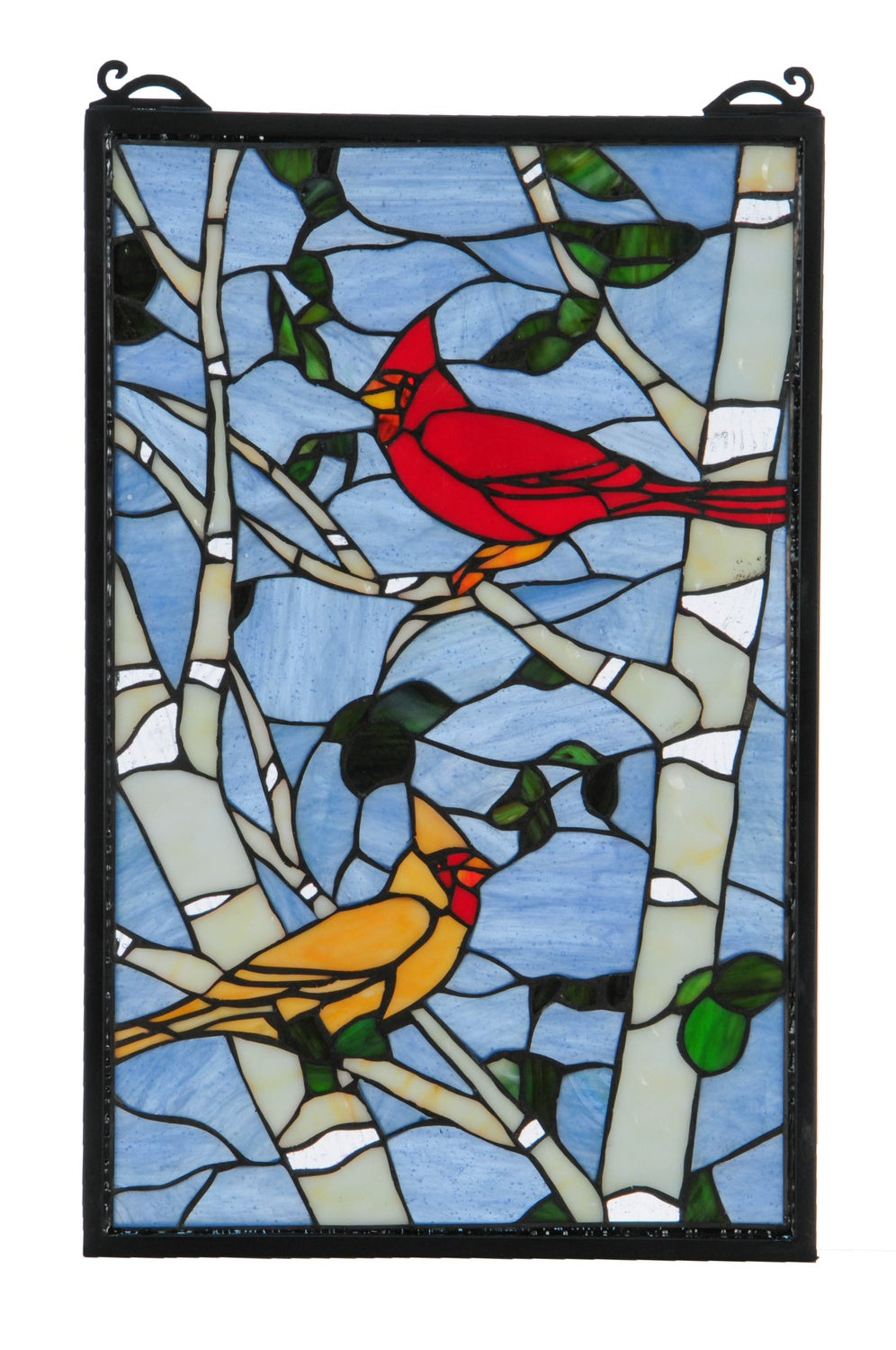 Meyda Tiffany Lighting 119436 Cardinals Window Mirror Multicolored