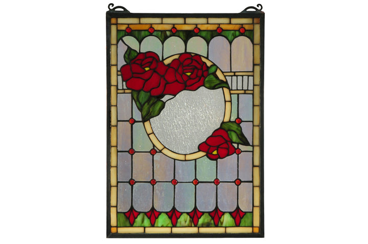 Meyda Tiffany Lighting 119443 Morgan Rose Window Mirror Multicolored