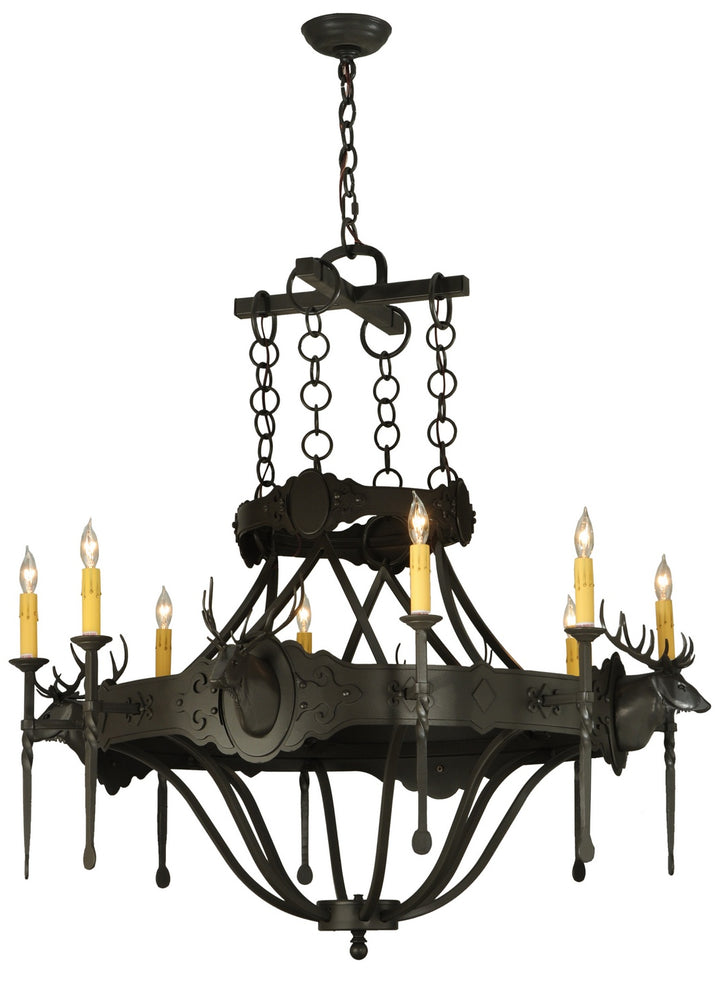 Meyda Tiffany Stag 119967 Chandelier Light - Timeless Bronze