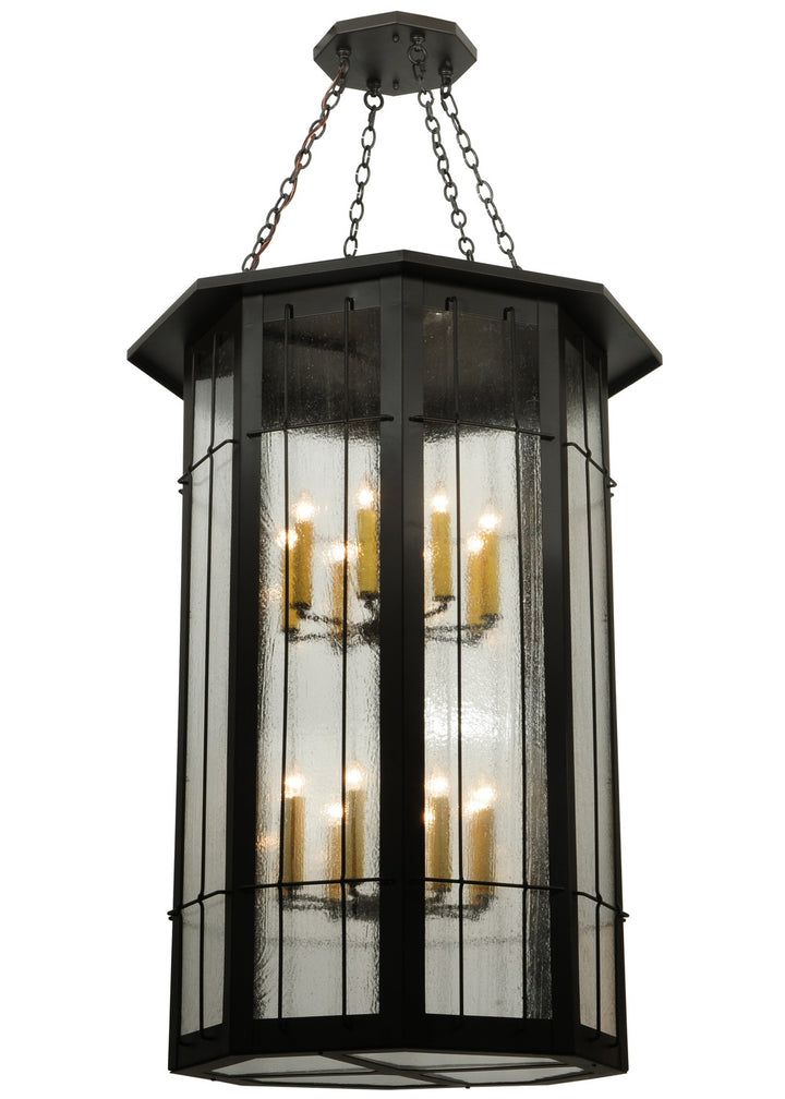 Meyda Tiffany Lighting 120511 West Albany 16 Light Pendant Decor Bronze / Dark