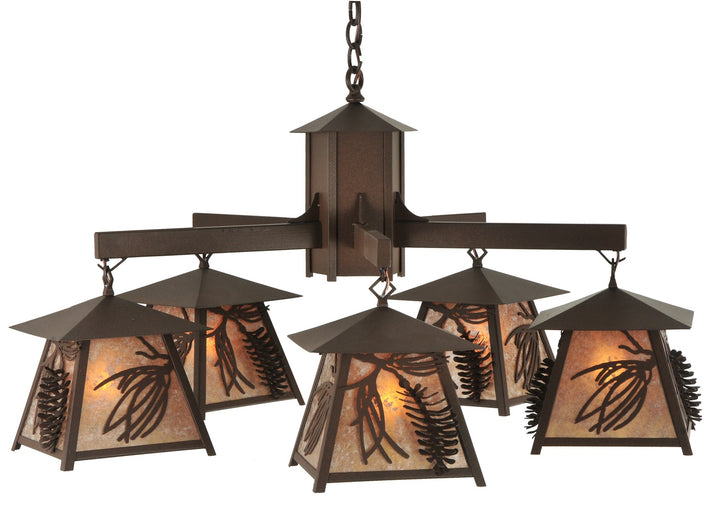 Meyda Tiffany Scotch Pine 120554 Chandelier Light - Cafe-Noir