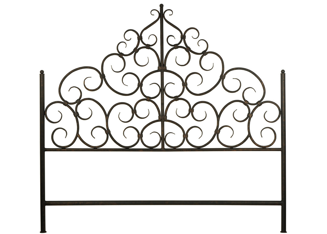 Meyda Tiffany Lighting 123639 Tempest King Size Headboard Furniture Bronze / Dark