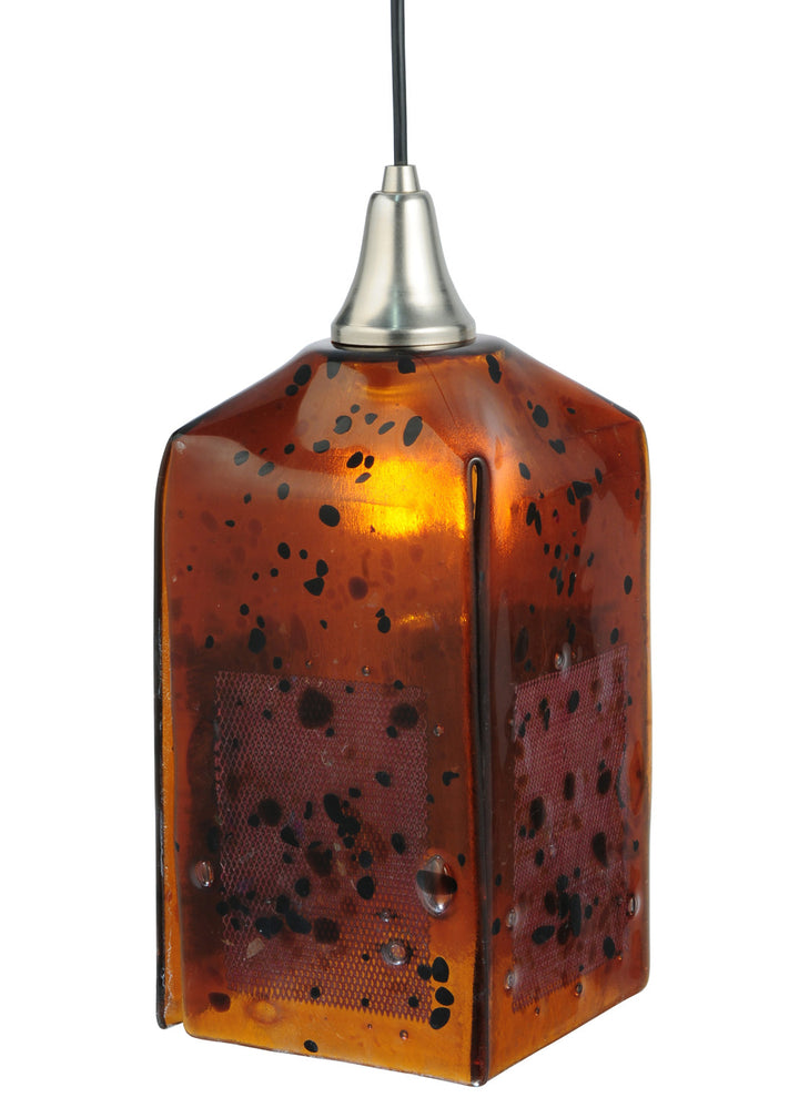 Meyda Tiffany Metro Fusion 123746 Pendant Light - Brass Tint, Brushed Nickel