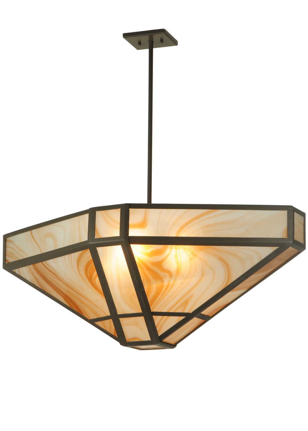 Meyda Tiffany Geometric 123896 Pendant Light - Timeless Bronze