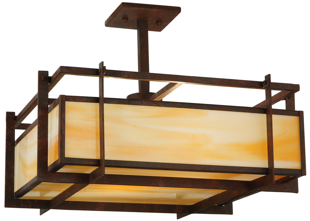 Meyda Tiffany Boulder Creek 124193 Ceiling Light - Rust