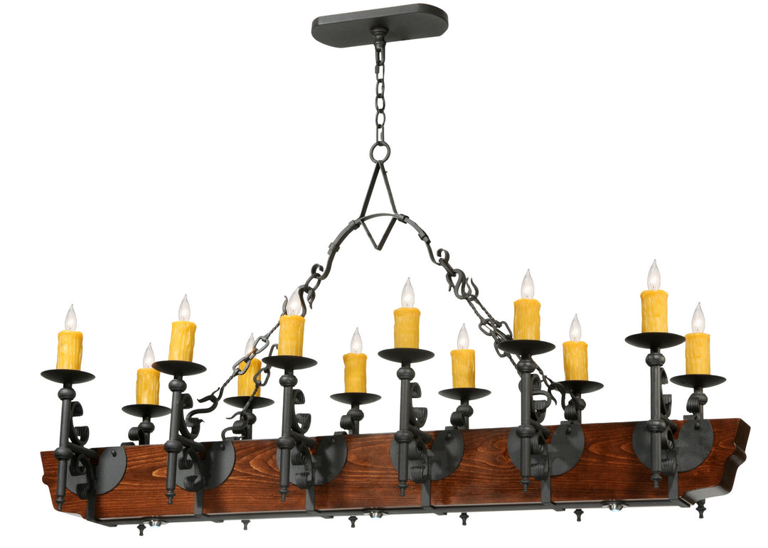 Meyda Tiffany Tudor 124272 Pendant Light - Wrought Iron