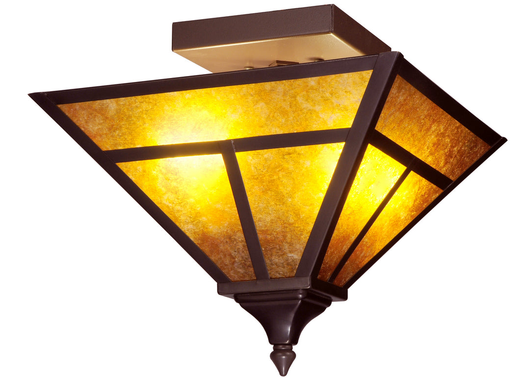 Meyda Tiffany T" Mission" 124635 Ceiling Light - Ha Burgundy