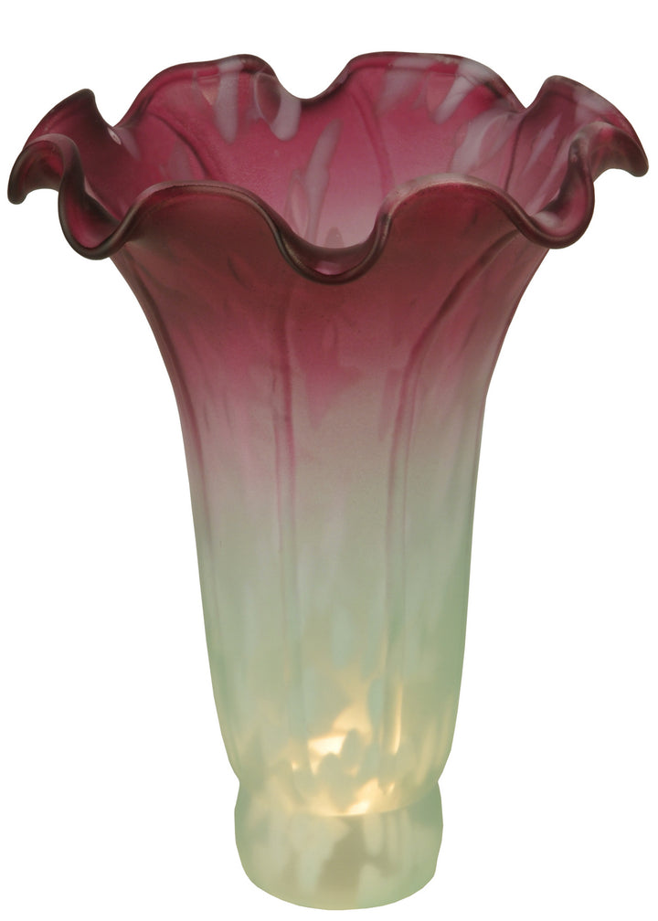 Meyda Tiffany Lighting 124700 Seafoam/Cranberry Shade Lamp Shade Two-Tone