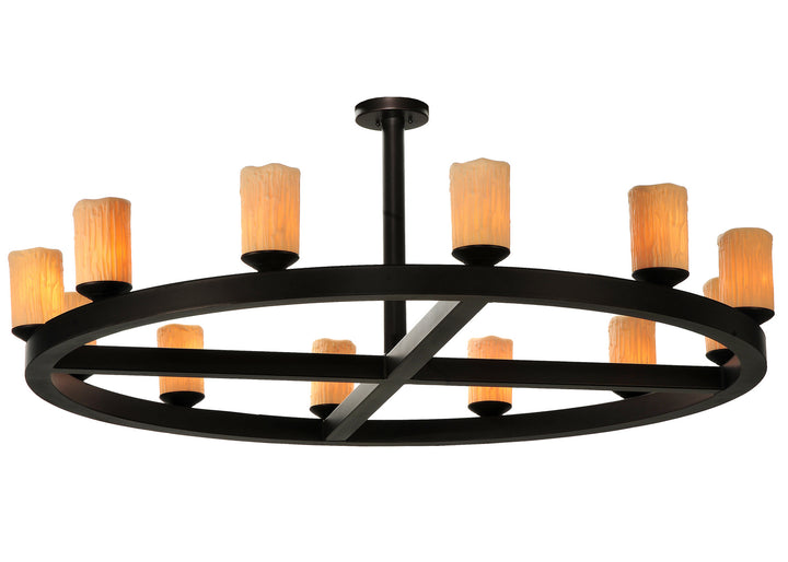 Meyda Tiffany Horizon Ring 125078 Chandelier Light - Mahogany Bronze